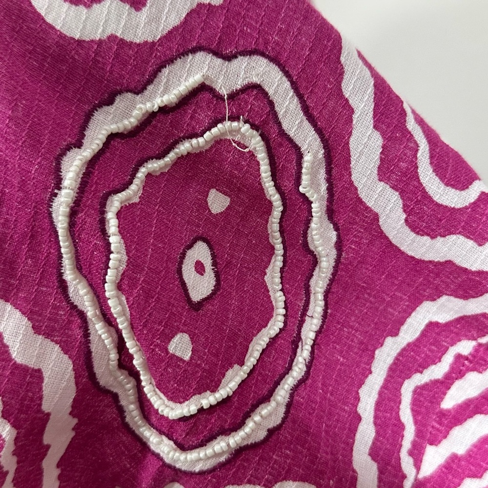 Zara Fuchsia & White Printed Mini Dress - Picture 4 of 13
